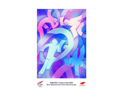 Kit Postales Team Chile - Camino a París 2024
