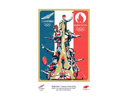 Kit Postales Team Chile - Camino a París 2024