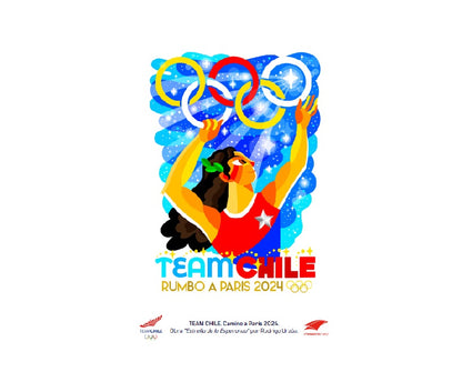 Kit Postales Team Chile - Camino a París 2024