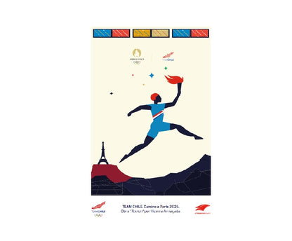 Kit Postales Team Chile - Camino a París 2024