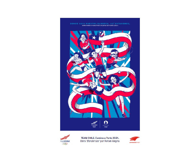 Kit Postales Team Chile - Camino a París 2024